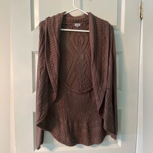NWT Kismet Brown Open Knit Sweater size small